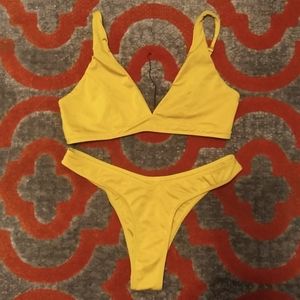 Sommer Swim Dylan Top & Hosk Bottoms Mustard L